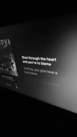 You Give Love A Bad Name 🎶 #playlist #song #lyricsvideo #lyric 