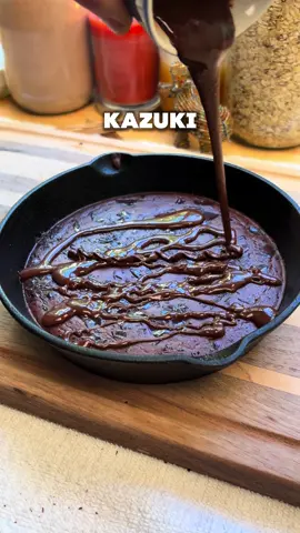 Chocolate Kazookie Comment “Recipe” and I’ll send you the full recipe card for free!! Ingredients: 20g (about ¼ cup) chocolate protein powder (whey or whey/casein blend works best) 10g cocoa powder (unsweetened) 20g oat flour (or almond flour for lower carbs) 20g powdered peanut butter (optional, for richness) 1 tbsp sweetener of choice (monkfruit, erythritol, etc.) ½ tsp baking powder Pinch of salt 60g (¼ cup) Greek yogurt (fat-free or low-fat) 60ml (¼ cup) unsweetened almond milk 15g mini chocolate chips or sugar-free chocolate chunks Optional: dash of espresso powder to deepen chocolate flavor Instructions Preheat & prep: Oven to 350°F (175°C). Lightly grease or line a small oven-safe skillet or ramekin. Mix dry: In a bowl, whisk protein powder, cocoa, oat flour, PB powder, sweetener, baking powder, and salt. Mix wet: Stir in Greek yogurt and almond milk until you get a thick brownie batter. Fold & fill: Fold in chocolate chips, spread batter evenly into skillet. Bake: 8–10 min for a gooey center, 12 min for more set. Serve: Top with a scoop of protein ice cream or drizzle with sugar-free chocolate syrup. Macros:  Calories: ~405 kcal Protein: ~36g Carbs: ~44g Fat: ~11g #Recipe #healthyrecipes #EasyRecipe #highproteinmeals #chocolate 