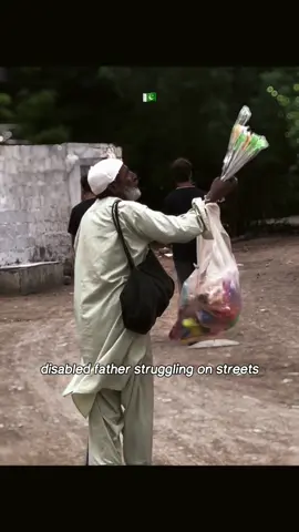 old and disabled, this father struggles on the streets for his family 💔 #fyp #disability #disabled #father #family #muslim #asian #asia #muslimtiktok 