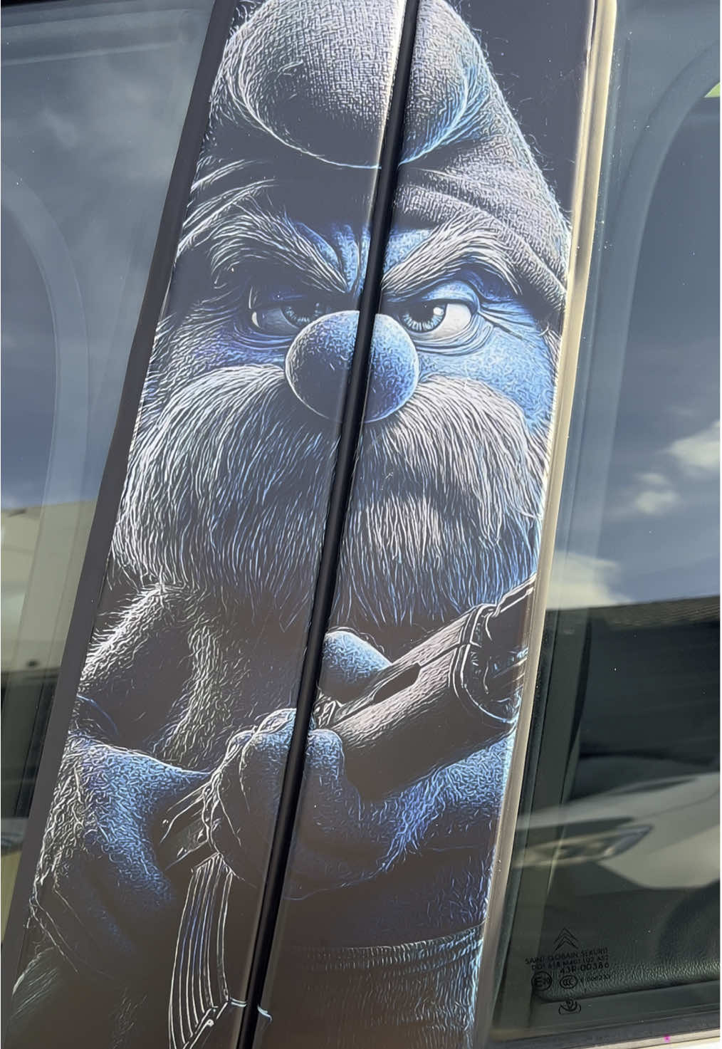 #smurf #carwrapping #cartok #vinylwrap #carstickers #smurfs 