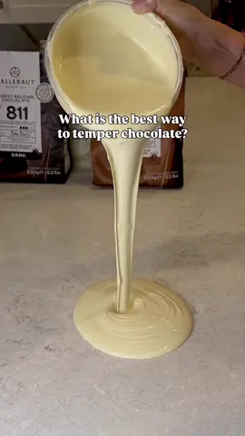 ➡️my free guide to learn how to temper chocolate is linked in my Bio 🍫The truth is there isn’t a “better” way as there are a few factores to consider before I decide which method to use ✨The method of tempering used in this reel is the tabletop method and is perfect if you need to use up chocolate you have already used before. ✅I often temper in different ways according to the stock I have in hand. If I already have pre-melted chocolate that I need to use up then I use the tabletop method.  ✅If a marble countertop isn’t available I use the seed method.  ✅If I have new callets to use then the quick temper method is nice and quick.  ➡️Follow and I’ll show you how easy it is to work with chocolate! ✨Tempering chocolate is not nearly as hard as you think #chocolatetechniques  #SmallBusiness #temperchocolate  #digitalrecipes