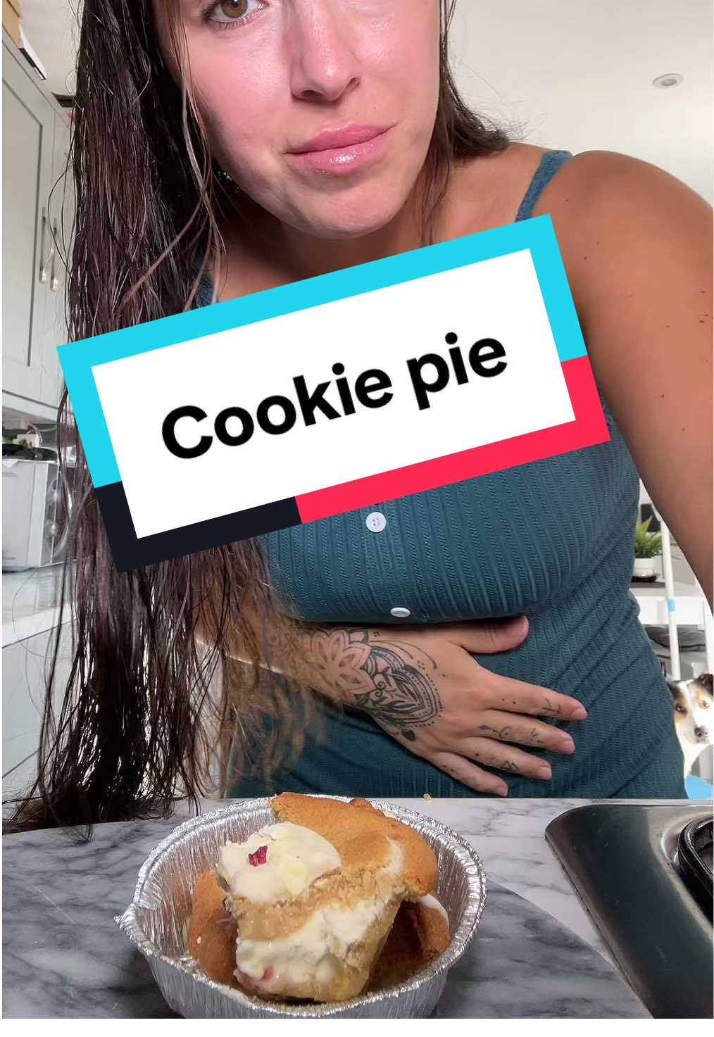 Wow that’s definitely a sweet treat! #cookie #cookiepie #sweettooth #eat #eatingshow #eating #FoodTok #FoodLover #foodreview 