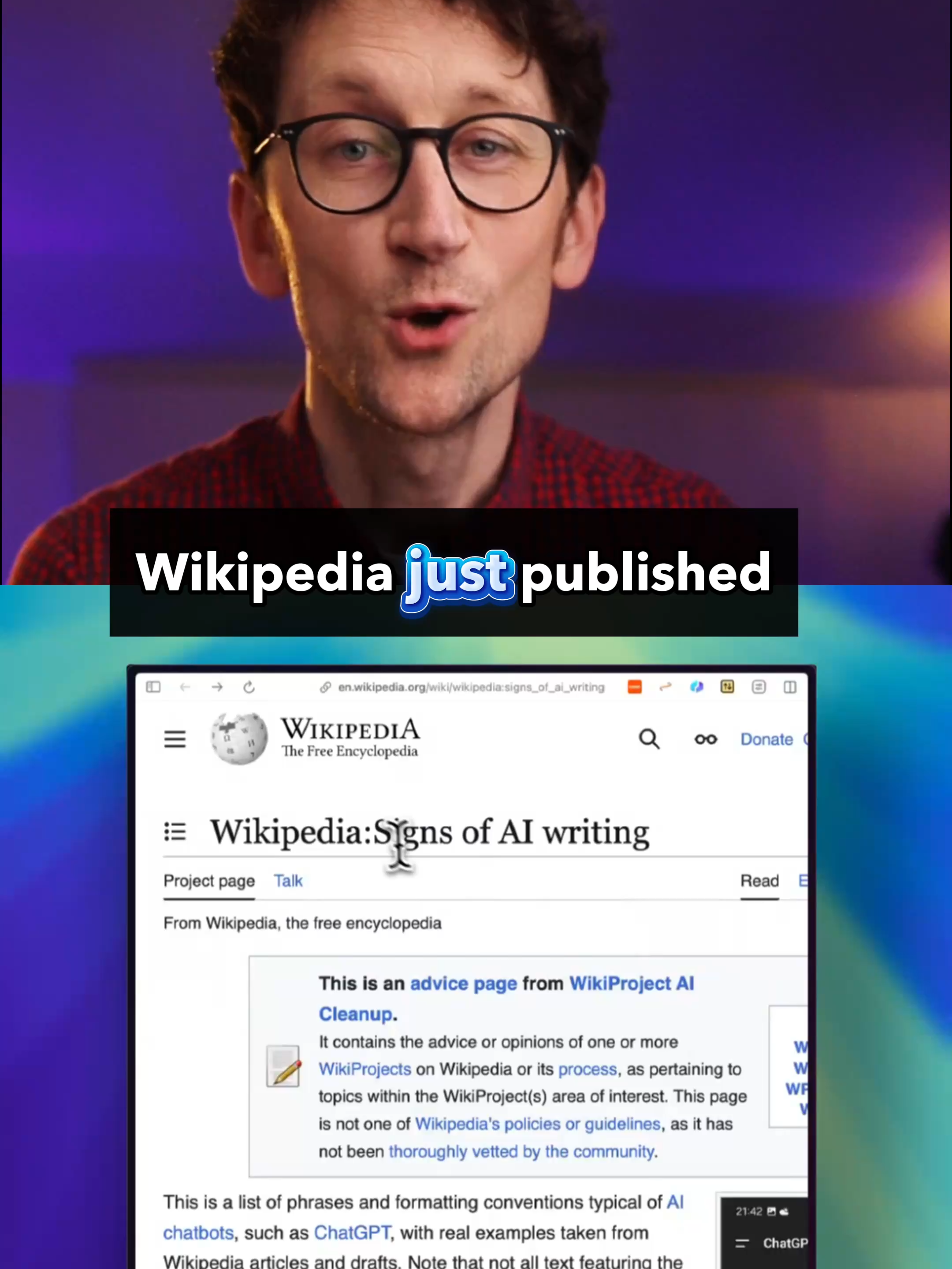 The Signs of AI Writing - Wikipedia just published a guide to spotting AI-generated writing, and it's the best one on the internet. ChatGPT, Claude, Gemini and the other AI chatbots (LLMs) still write in a predictable way, with lots of cliché phrases and words, as well as little text formatting quirks that give it away. #ai #chatgpt #chatgptprompts #techtok #chatgpt5 #aitools #technology #artificialintelligence #chatgpttips #aiwriting #llm #llms