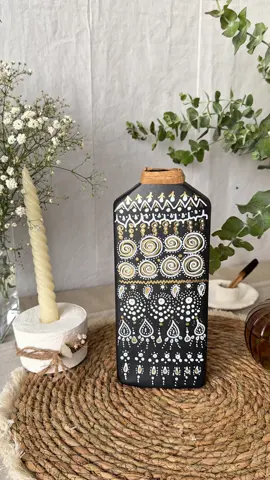 recycled shower gel  bottle decorating ✨ #DIY #handmade #decor #recycle #recycling #vase 