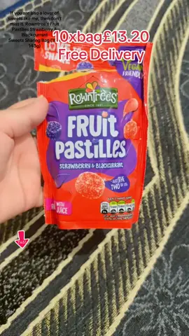 Rowntree's Fruit Pastilles Strawberry & Blackcurrant Sweets Sharing Bag (10 × 143g)#goviral #tik_tok #MarketingTips #foruyoupag #london 