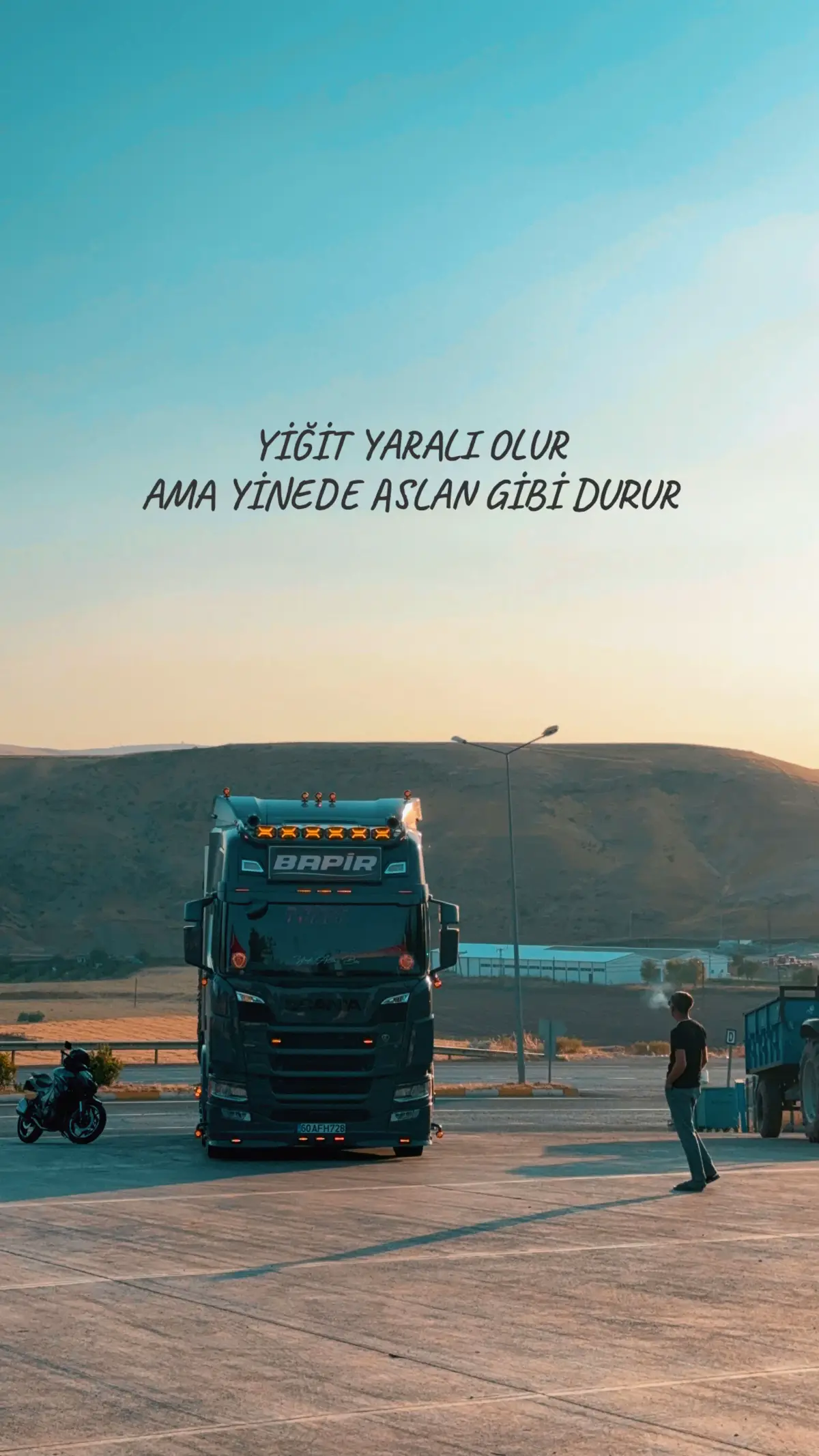#kesfet #ilhamibarann #jetcileralemi #yedialtmışbeş #manzara #scania #özlüsözler #uzunyol #günbatimi #music 