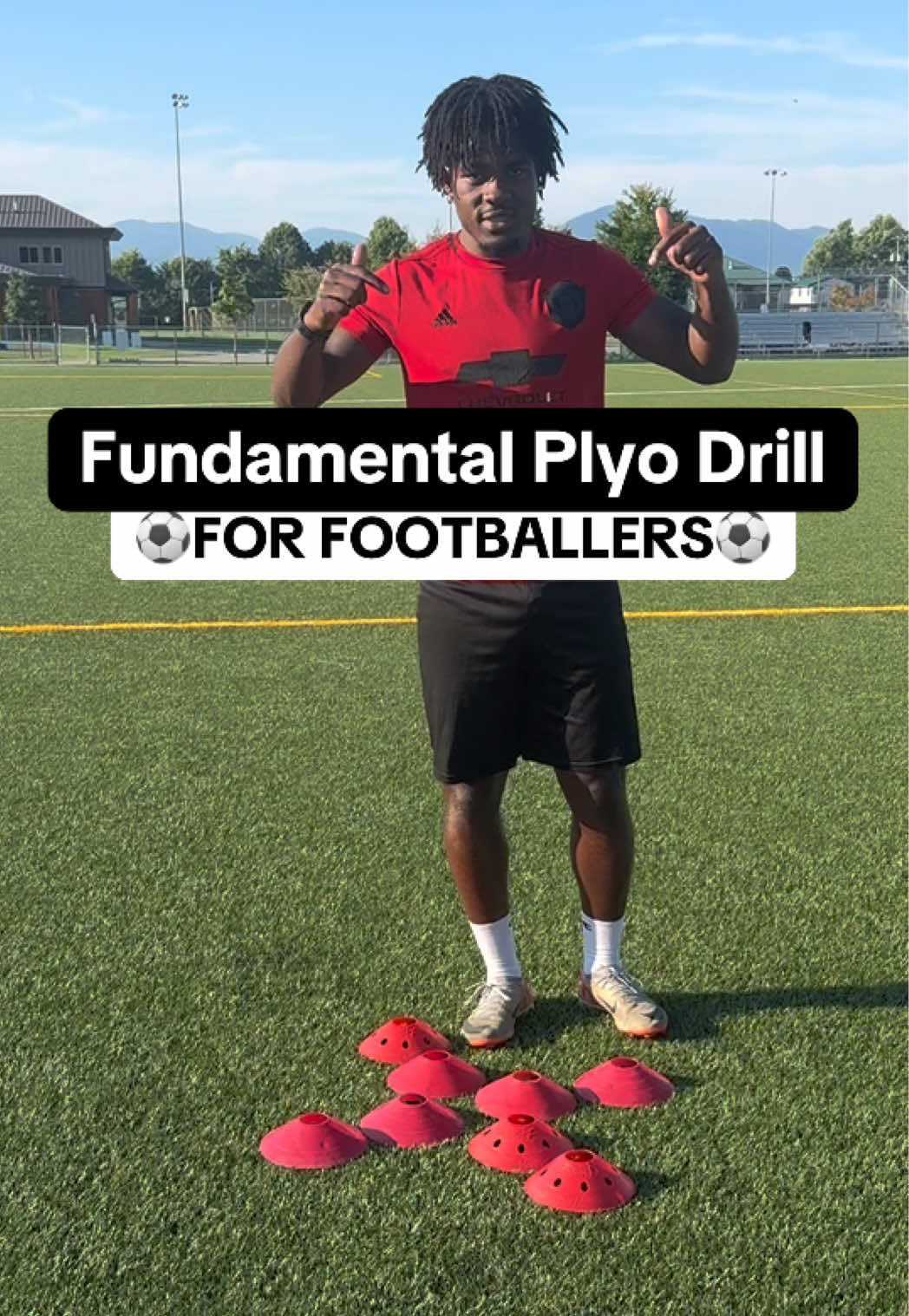 This Cone Drill Will SHARPEN Your Game⚽️ Follow&Share ⭐️  #footballer #fyp #explore #plyometrics #sports 