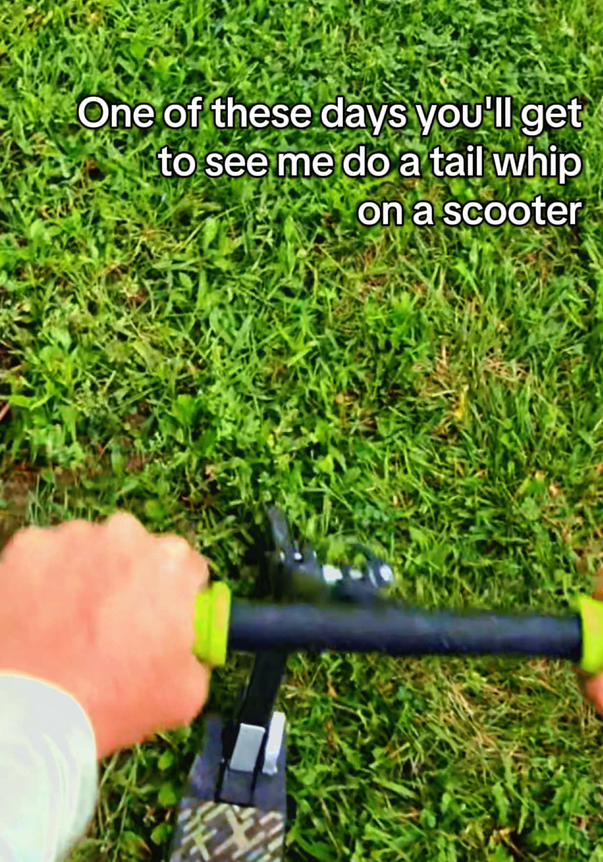 No scooter is safe #landscaping #scooter #scootertricks #scooterlife #lawncare #lawntok #fyp 