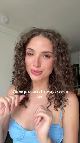 I’ve been on modeling, tv, and film sets and there are 3 products I always see #modeling #model #hmu #makeup #hairproducta #curlyhair #makeuphacks 