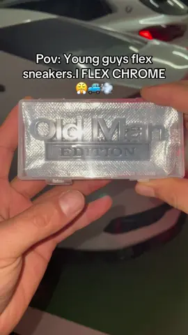 Young guys flex sneakers. I flex chrome.😤🚘💨#oldmanedition #carbadge #3dsticker #cardecal #funnycarstickers #trucklife #caraccessories #dadlife #carenthusiast #carcustomization #weatherproofsticker #carstyle #carfashion #funnyemblem #carhumor #car #bumperstickers #carstickers #cartok #autodecor #metalstickers #carvibes #tiktokmademebuyit #tiktokshopfinds #tiktokshop #foryoupage #fyp
