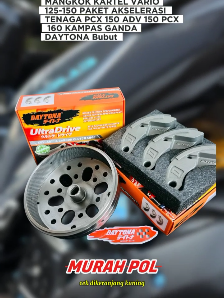 MANGKOK KARTEL VARIO 125-150 PAKET AKSELERASI TENAGA PCX 150 ADV 150 PCX 160 KAMPAS GANDA DAYTONA Bubut #mangkokkartel #motorcycle #sukucadangmotor #aksesorismotor #termurah #terlaris #otomotif #wibgajian #belilokal 