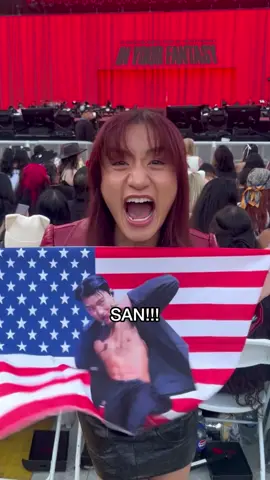 Going feral for my husband San at the @ATEEZ_Official concert 🤭 *don’t tell Tae*