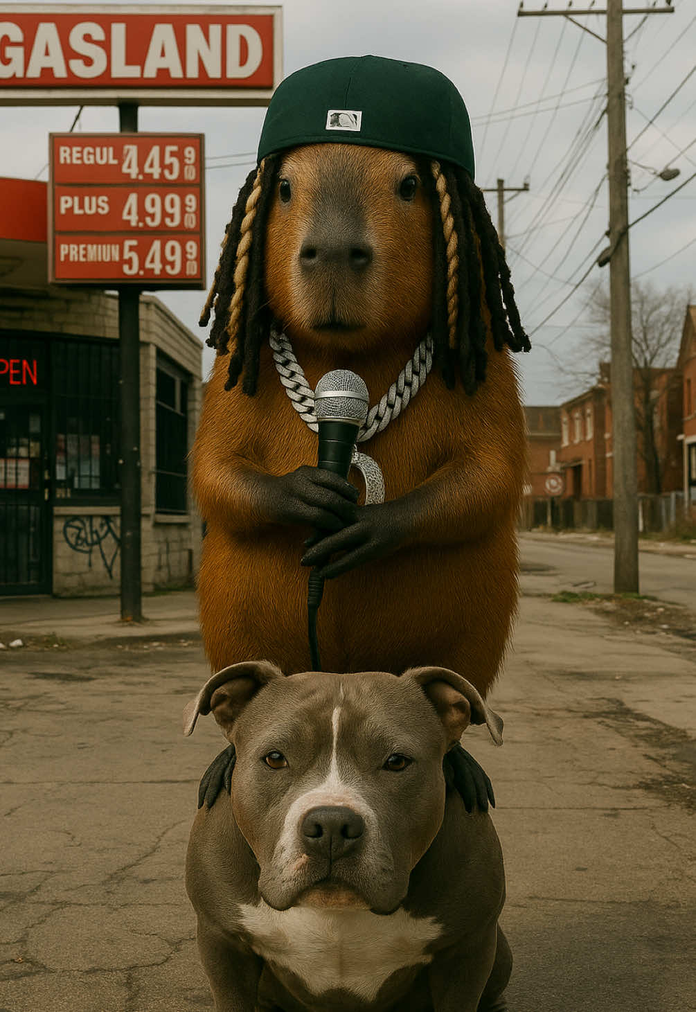 Last thing you see before getting slimed in Chiraq 💀  #capybara #kingvon #oblock #aimeme #kreatewithkling @Kling AI 