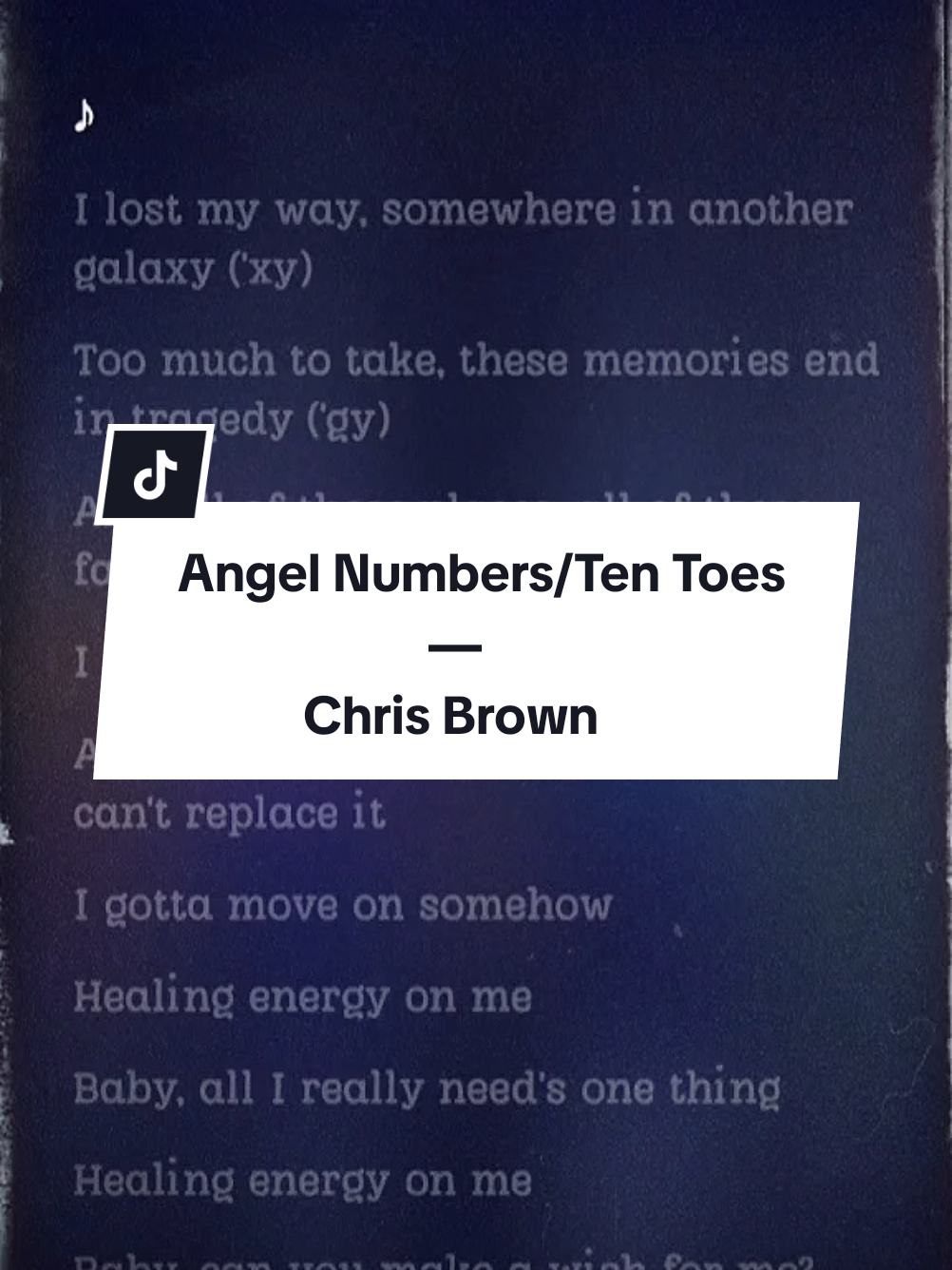 Angel Numbers/Ten Toes - Chris Brown #songlyrics #lyrics #lyricsvideo #foryou #angelnumbers #chrisbrown #fypシ #fyp #foryoupage #foryourpagе #_melophile #ytmusic 