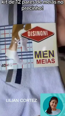kit 12 pares de meia masculina.#meias #masculina#soquete #tiktokshop 