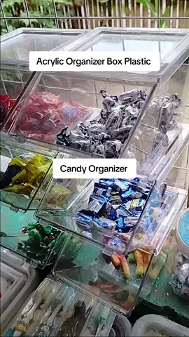 Acrylic Organizer Box Plastic Lagayan Ng mga Candy  #organizer #acrylicbox #acrylicstorage #acrylicboxorganizer #candyorganizer #sarisaristore #foryou 
