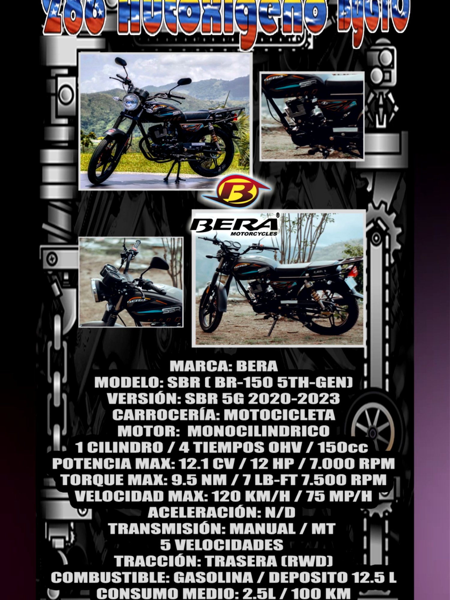 BERA SBR-150 5G 2020-2023 - EL CABALLITO DE HIERRO  #bera #beramotorcycles #beramotos #beravenezuela #sbr #berasbr #elcaballitodehierro #caballitodehierro