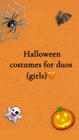 Halloween costumes for girls duo #halloween #duo #girl #👻🎃🕸️🕷️🦇