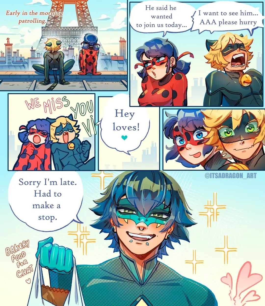 #ship #lukacouffaine #luka #adrienagreste #adrien #marinettedupaingcheng #marinette #chatnoir #ladybug #miraculousladybug #miraculous #fanart #minicomic #viperion 