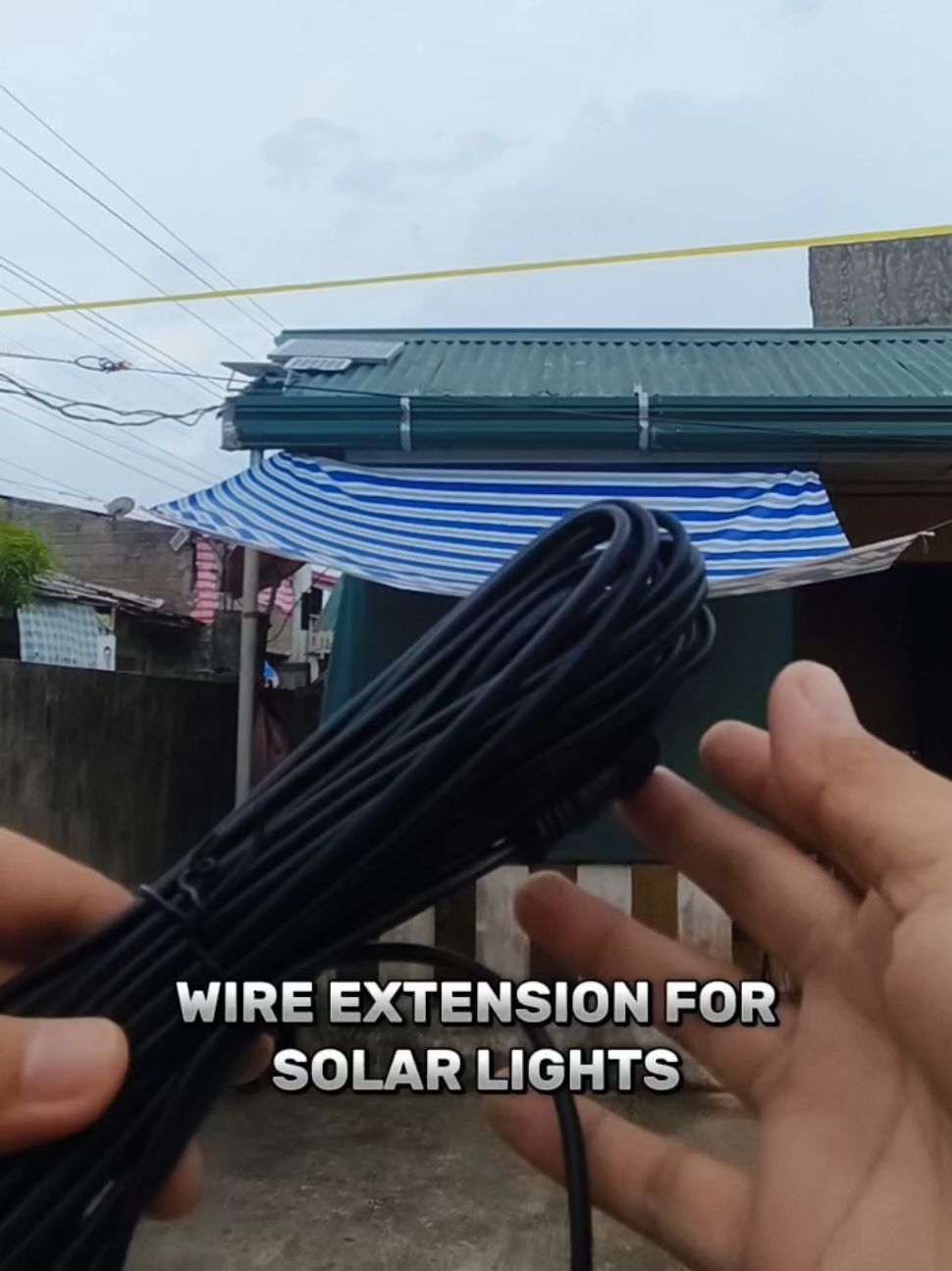 3m/5m/10m Solar Light Extension Cable Thick Wire Outdoor Flood Lights Ip67 Waterproof Connector Cord #extentionwire #solarlight #solarconnector #wire 