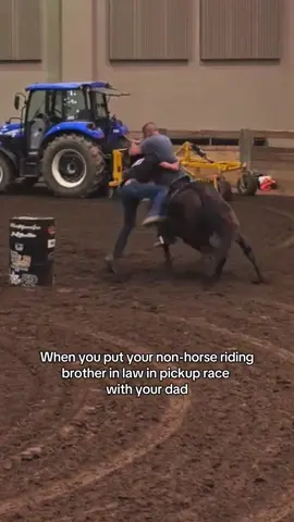 Steven and my dad taking the W last night in pickup race 🤪 #fyp #country #western #horse #horses #barrelracer #barrelracing #rodeo #fypシ #fypシ゚viral 