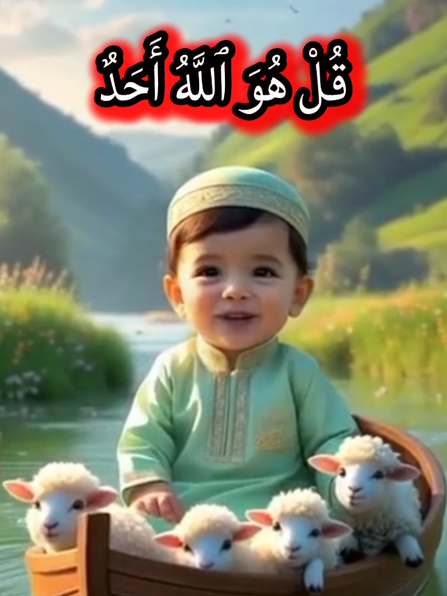 qul hu waAllah hu ahad surah reciting by kid Heartwarming Quran Recitations by Kids # quran # islamicvideo # babiesoftiktok # viral #islamic #IslamForKids   #MuslimKids