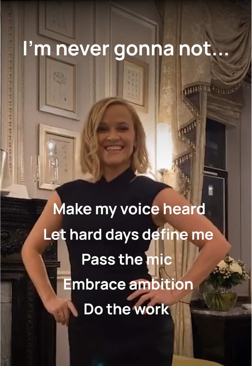 I'm never gonna not ̶d̶a̶̶n̶̶c̶̶e̶ pass the mic to the next generation of women. 🎤💕