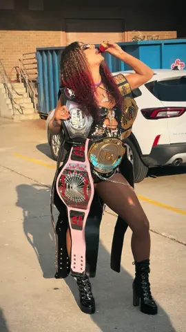 Eat your heart out 🍉😜🎱 #8beltzmoné @All Elite Wrestling 