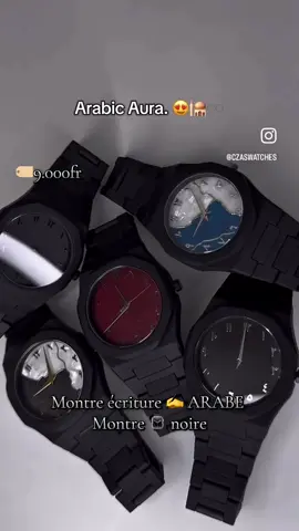 Montre arabic à 9.000fr#pourtoi #foryoupage❤️❤️ #foryou #visibilité #montrehomme #montremuslim #montrenoir #montrealmuslim 