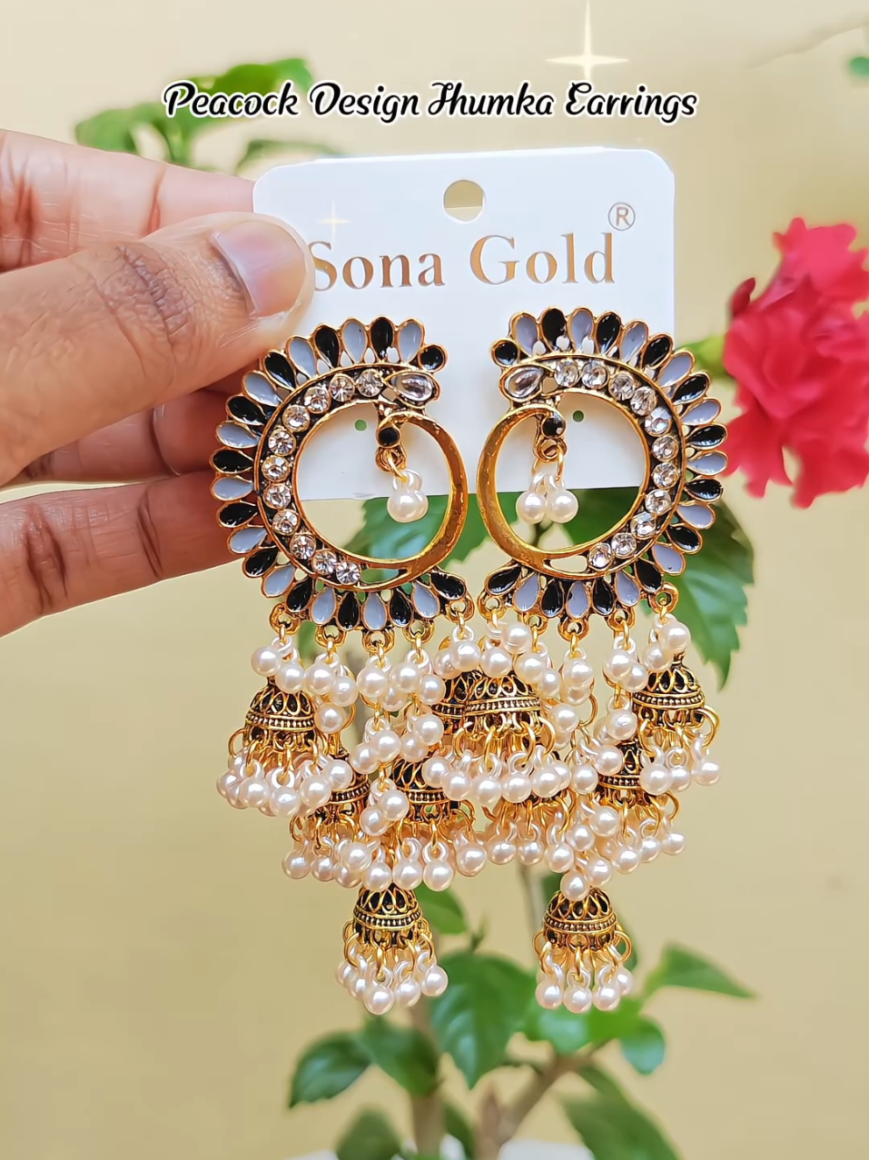 Beautiful Peacock Style 🦚💫✨ #fyp #jhumka #jhumkas #jhumkalover #jhumkaearrings #earrings #earring 