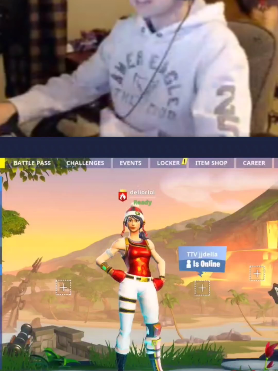 second hashtag is funny #dellor #funny #rage #fortnite #fyp #dellorrage #blowthisup 