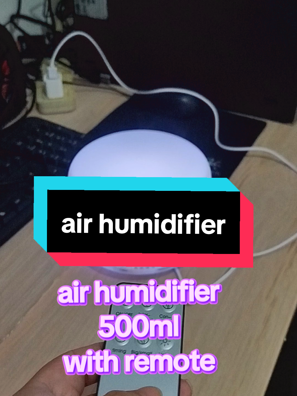 500ml 7LED Air Humidifier #creatorsearchinsights #airhumidifier #homehacks #airfreshener #fyp #fyppppppppppppppppppppppp #fypage 