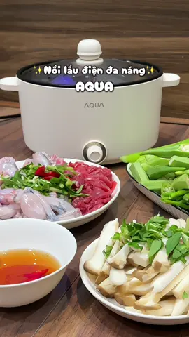 Team mê lẩu nhất định nên có 1 em nồi lẩu đa năng như này nha, tiện lắm! Bày ra mâm nhìn xịn xò ngon mắt hẳn. Ăn lẩu khác gì ngoài hàng đâuu #baothichnau #review #noilaudanang #aqua #noilauaqua #muataitiktok 