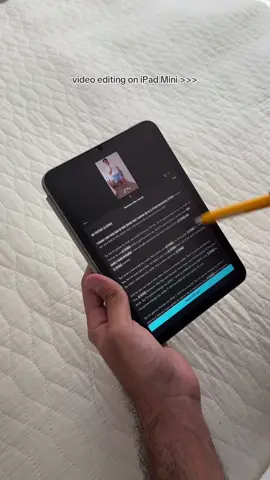 edit most of my videos on my ipad mini, way better than on my phone #ipadmini #ipadmini7 #ipad #ipadminia17pro #contentcreation #videoediting  