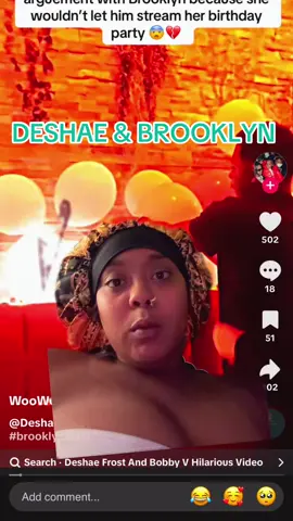 #greenscreen #deshaefrost #brooklynfrost 