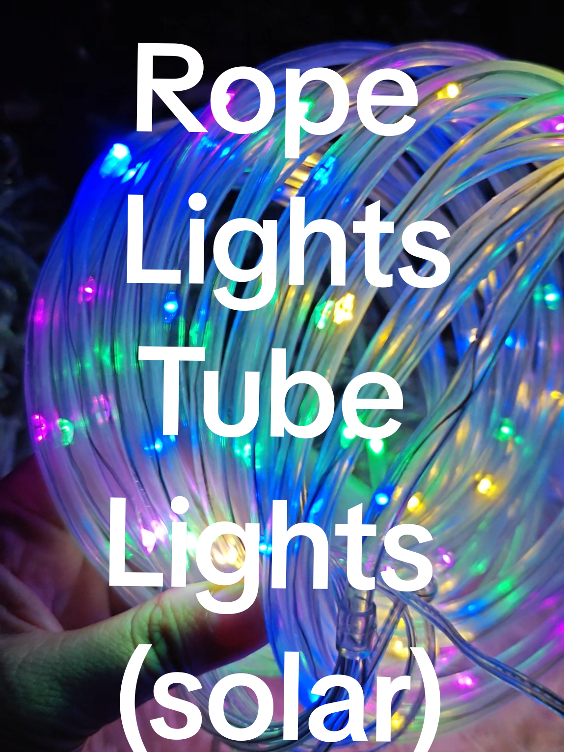 Solar Rope lights or Tube Lights ✨  buy now! #solarchristmaslights #tubelights #ropelights #stringlights #solartubelight #christmaslights #stringfairylights 