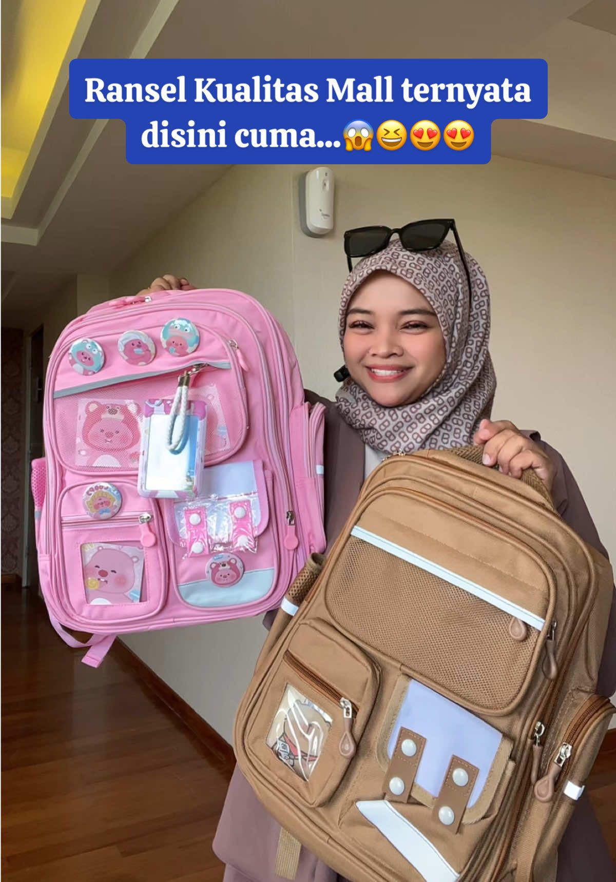 ransel premium dan tebal ini dikira mahal 😍 tasnya kokoh dan muat banyak.. LKS dan buka paketan aman.. bantalan punggung gak kaleng2.. anti bungkuk anti pegal 😍👍🏻👍🏻 #tasransel #tasranselpremium #tasranselsekolahanak #tassekolahanak #backtoschool 