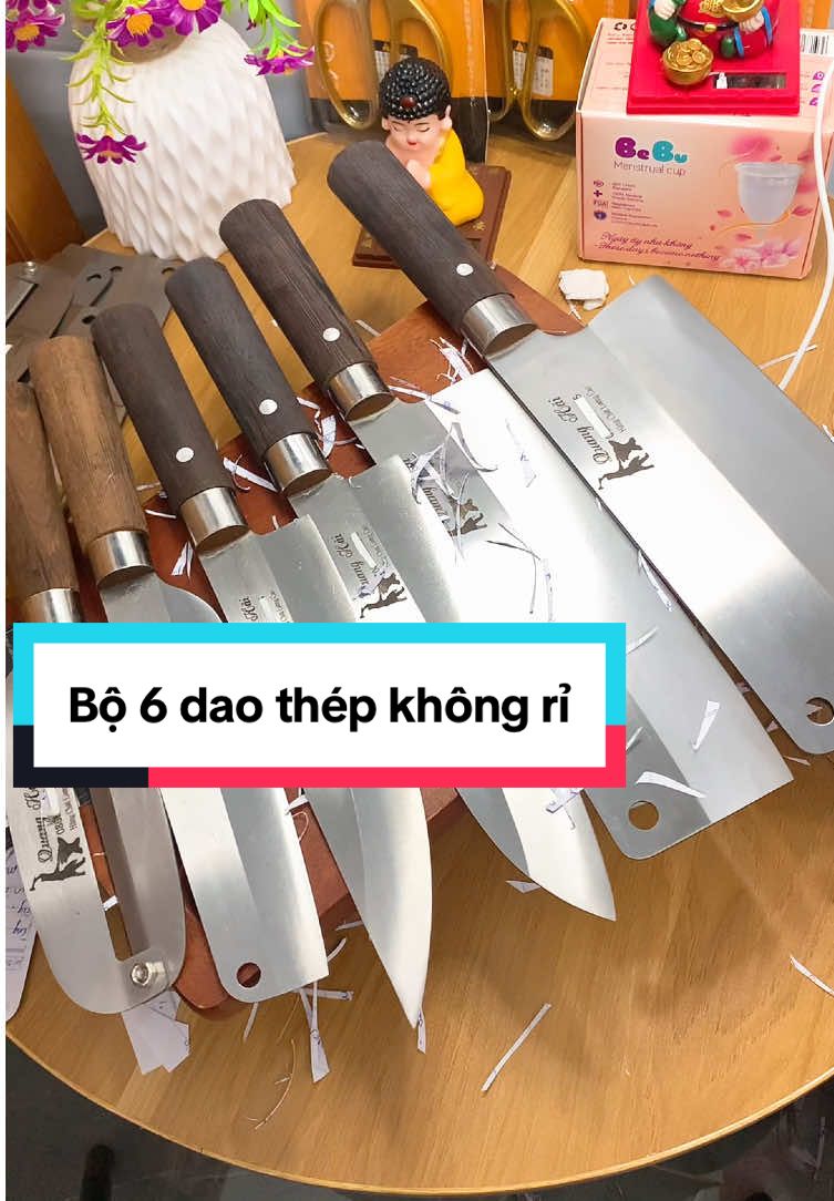 Bộ 6 dao nhà bếp bằng thép không rỉ 209k #kimyenqn76 #giadungtienich #daonhabep #daotheptrangkhonggi #xuhuong #xuhuongtiktok  @kimyenqn76  @kimyenqn76  @kimyenqn76 