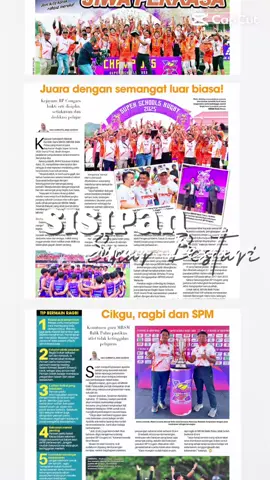 Dapatkan sisipan pendidikan Sinar Bestari hari ini di dalam akhbar Sinar Harian dengan tajuk kupasan 'Ragbi tempa jiwa perkasa'. @- MRSM BALIK PULAU - @Majlis Amanah Rakyat @Dr. Asyraf Wajdi Dusuki  #sinarbestari #akademipendidikan #akademipendidikansinarbestari #pendidikan #fypage #fyp #ragbi #ragbimalaysia #mrsm #mrsmbalikpulau 