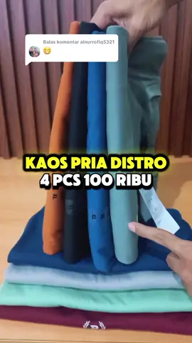 Membalas @ainurrofiq5321 BAJU KAOS DEWASA LAKI LAKI Kaos Pria Dewasa Distro Murah 4PCS 100RIBU Kaos Distro   #kaos #kaosdistro #kaosmurah #kaossimple #kaosviral #kaoskeren #kaoscowok #kaospria 