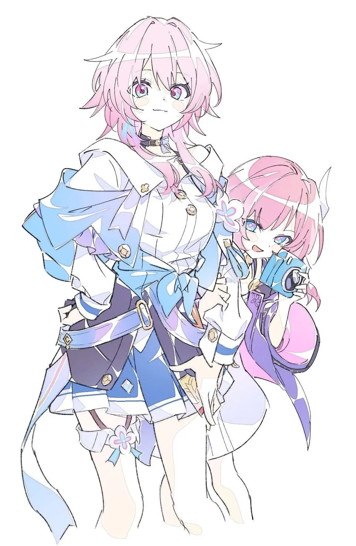 March & Cyrene  Artist:@0l0zA4 #march7th #evernight #cyrene #HonkaiStarRail 
