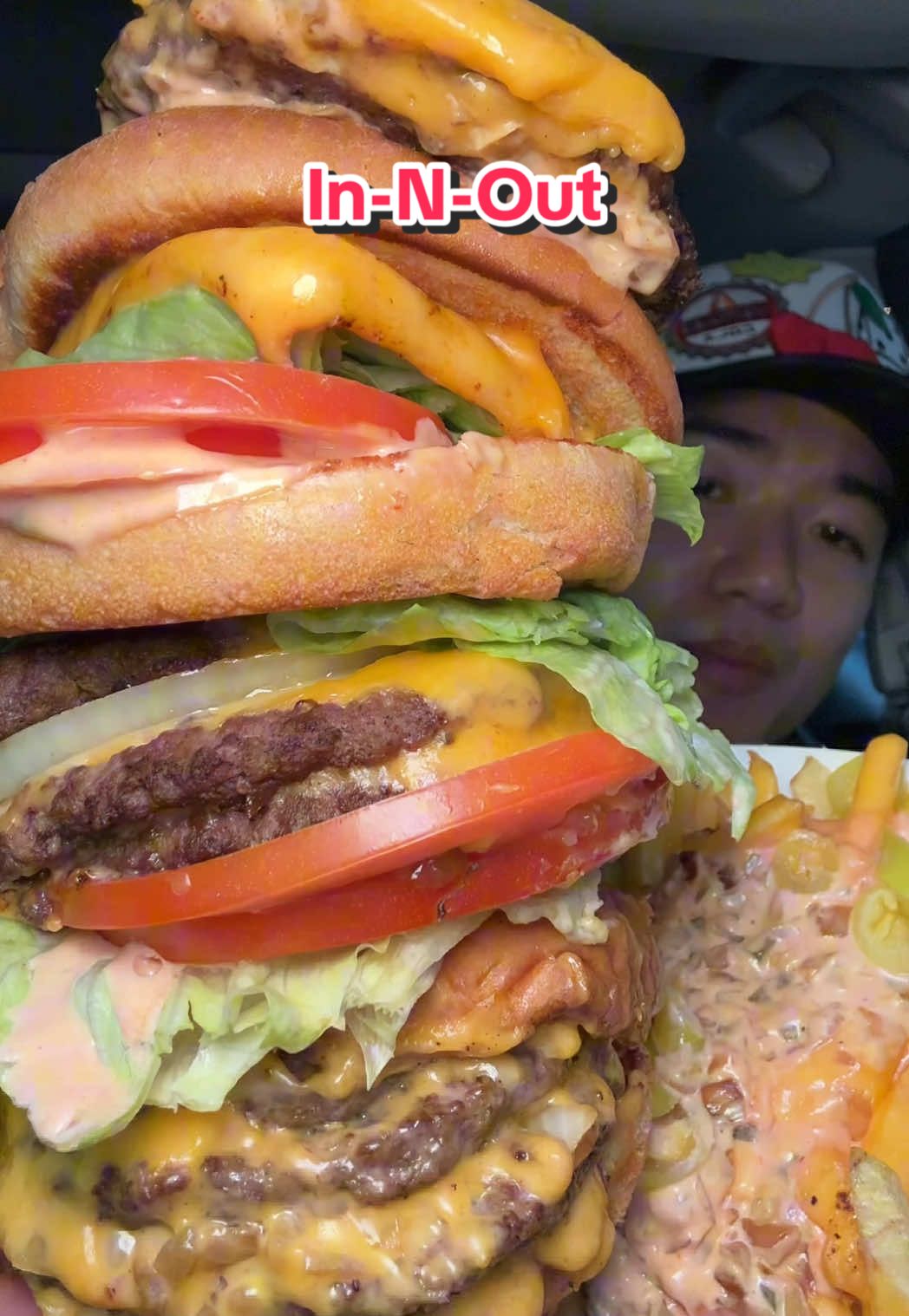 In-N-Out not so secret menu #fypシ゚viral #mukbang #eating #Foodie #foodtiktok #unitedstates #asmreating #losangeles #innout #dlameats 