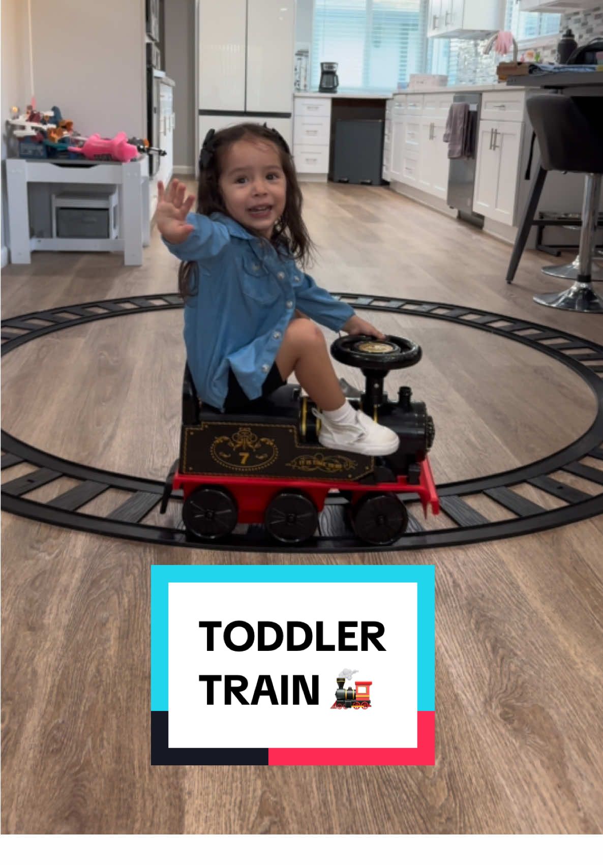 This little ride on train for our toddler is so adorable! #toddlersoftiktok #costzon #toddlers #toddlertok #parents #dadsoftiktok #MomsofTikTok #dads #moms #toddlerlife #train #rideontrain #share #fyp 