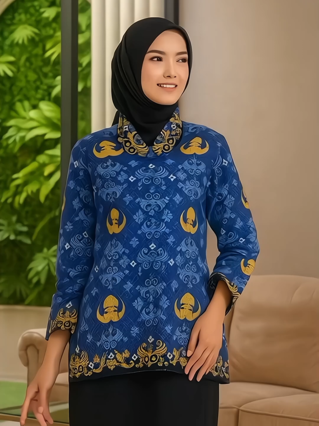 🌸 Batik Korpri Kerah Hitam – Lapis Furing ✨ Bahan: Katun Baturaden halus, adem & nyaman dipakai 👗 Model: Blouse wanita model tunik, kancing dalam 🎨 Teknik: Batik exclusive printing 📏 Ukuran tersedia: M – XXL 📐 Detail Ukuran (Lebar Dada / Lingkar Dada) M: 48 cm / 96 cm L: 50 cm / 100 cm XL: 52 cm / 104 cm XXL: 54 cm / 108 cm 📏 Panjang tunik: ±100 cm 💬 Tampil anggun & percaya diri di setiap kesempatan dengan batik elegan ini! #BatikWanita #AtasanBatik #Batikkorpri #seragamasn  #fyp 