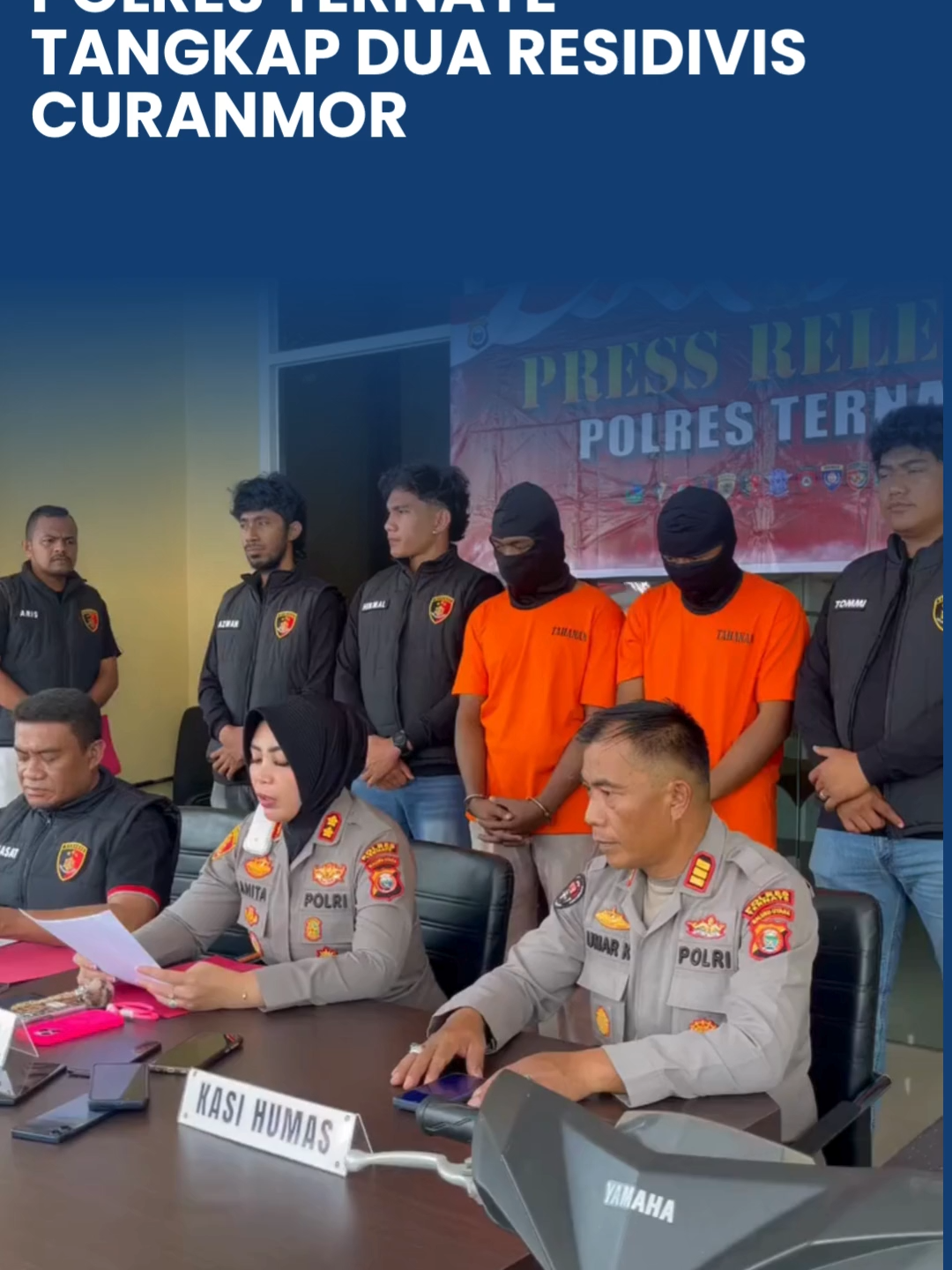 Dari tangan kedua tersangka, anggota berhasil mengamankan 4 unit kendaraan bermotor jenis Yamaha Mio Matic, yang sudah dijual dengan harga relatif sangat murah. “Untuk tersangka la Undi diringkus di Galela, Halmahera Utara sementara tersangka Kotu di Kelurahan Tafure, yang dilakukan oleh tim gabungan dari Resmob Ternate dan Polda Maluku Utara,” kata Kapolres Ternate AKBP Anita Ratna Yulianto, Senin (11/8/2025). #tribunnetwork #tribunternate #malukuutara #ternate #curanmor