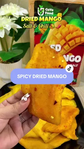 GOYO FOOD DRIED MANGO WITH SALT & CHILI 🌶️ #driedmango #driedmangowithsaltandchili #spicydriedmango #driedfruit #mango 