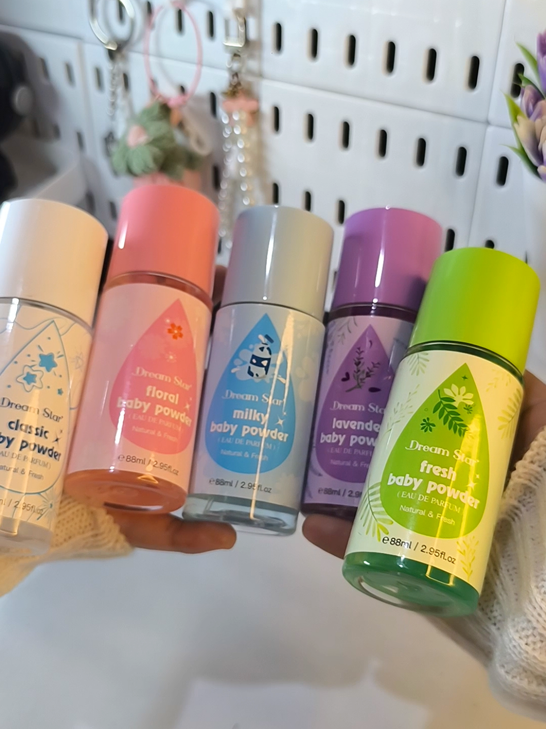 ang bango lahat ng scent 💖 bagay sa mga kiddos nyo🎀 #dreamstarperfume #dreamstarbabypowderperfume #babypowderperfume #longlastingperfume #fyp #foryou 