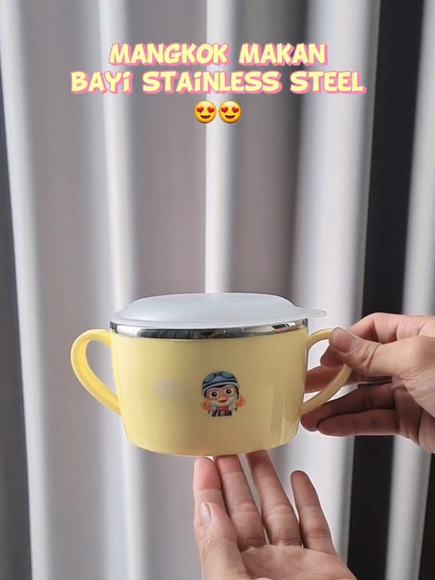 🍲 Mangkok Bayi Stainless Steel – Aman & Tahan Lama! Menjaga suhu makanan lebih lama, higienis, dan mudah dibersihkan. Desain lucu & ringan, cocok untuk MPASI si kecil 👶✨ #MangkokBayi #StainlessSteelBayi #PerlengkapanMPASI #MPASIReady #BabyMealSet #MomsPilihan #MangkokAmanBayi #MPASITanpaRibet #MangkokLucu #MakanSehatBayi #MomsChoice