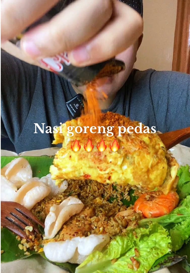 bagian 495 | Kok jadi nagih pake produknya @Official BonCabe 🥰🔥🔥 #nasigoreng #boncabe #mukbang #berastagikaro 