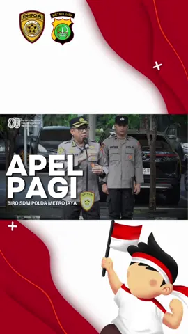 APEL PAGI PERSONEL BIRO SDM POLDA METRO JAYA !! Apel Pagi adalah kegiatan rutin yang dilakukan oleh anggota Kepolisian Republik Indonesia (Polri) setiap pagi sebelum melaksanakan tugas.  Apel pagi hari ini merupakan wujud kesiapan kita sebagai abdi negara untuk memberikan pelayanan terbaik kepada masyarakat. Laksanakan tugas dengan penuh tanggung jawab, semangat, dan loyalitas !  Salam Presisi, KARO SDM POLDA METRO JAYA